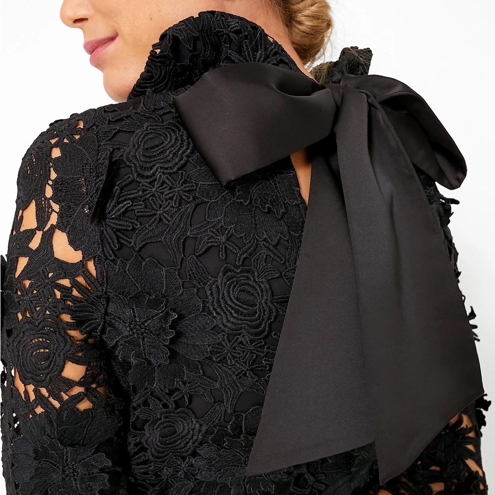Black lace dress!